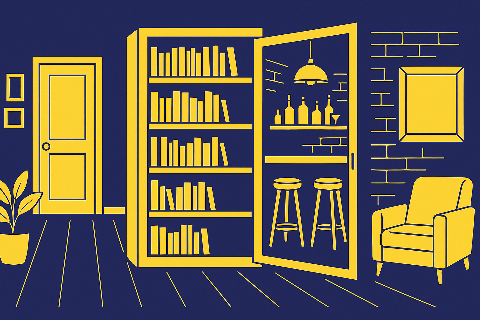 5 Creative Secret Door Ideas for Your Finished Basement