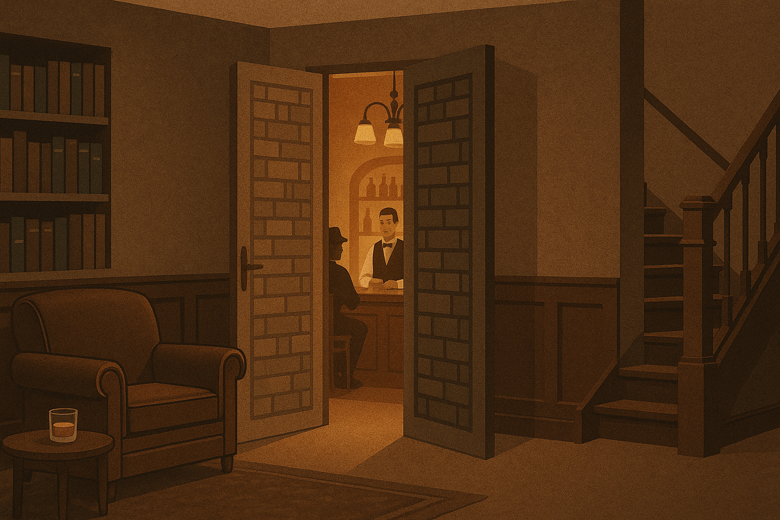 The Ultimate Guide to Secret Doors and Speakeasy Design in Your Basement